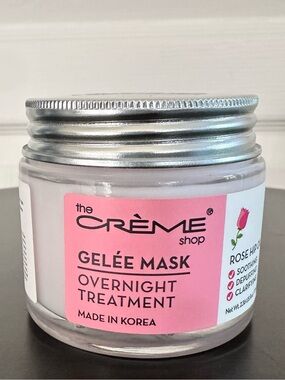 The Crème Shop Rose Hip Oil Gelée Mask Overnight Treatment. New – Sooth & Depuff